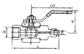 Ferrule ball valve